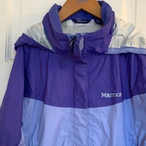 Marmot girls purple windbreaker jacket in size medium